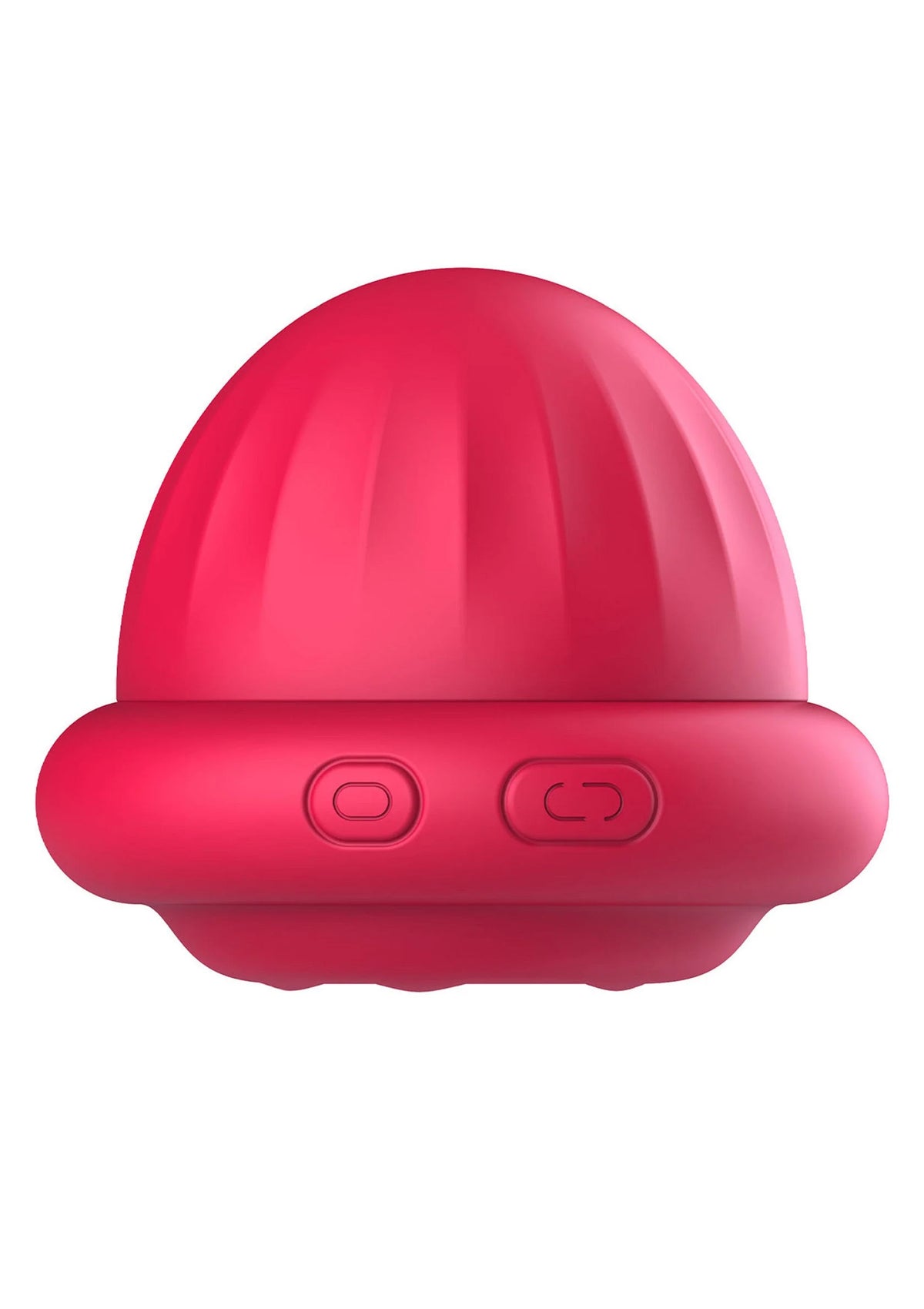 Rode Xocoon clitorisstimulator met twee knoppen aan de onderzijde