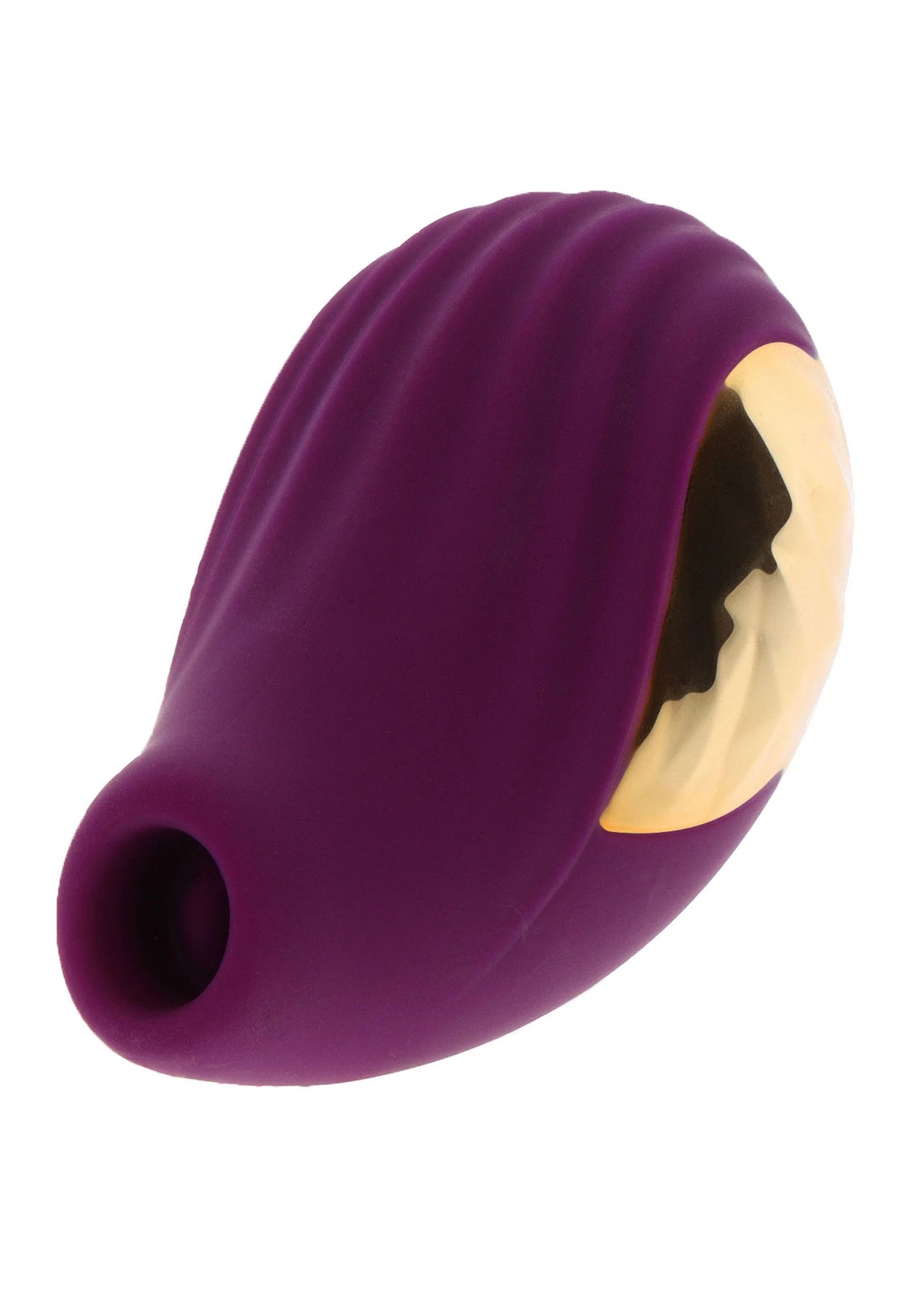 Paarse teardrop stimulator met open uiteinde