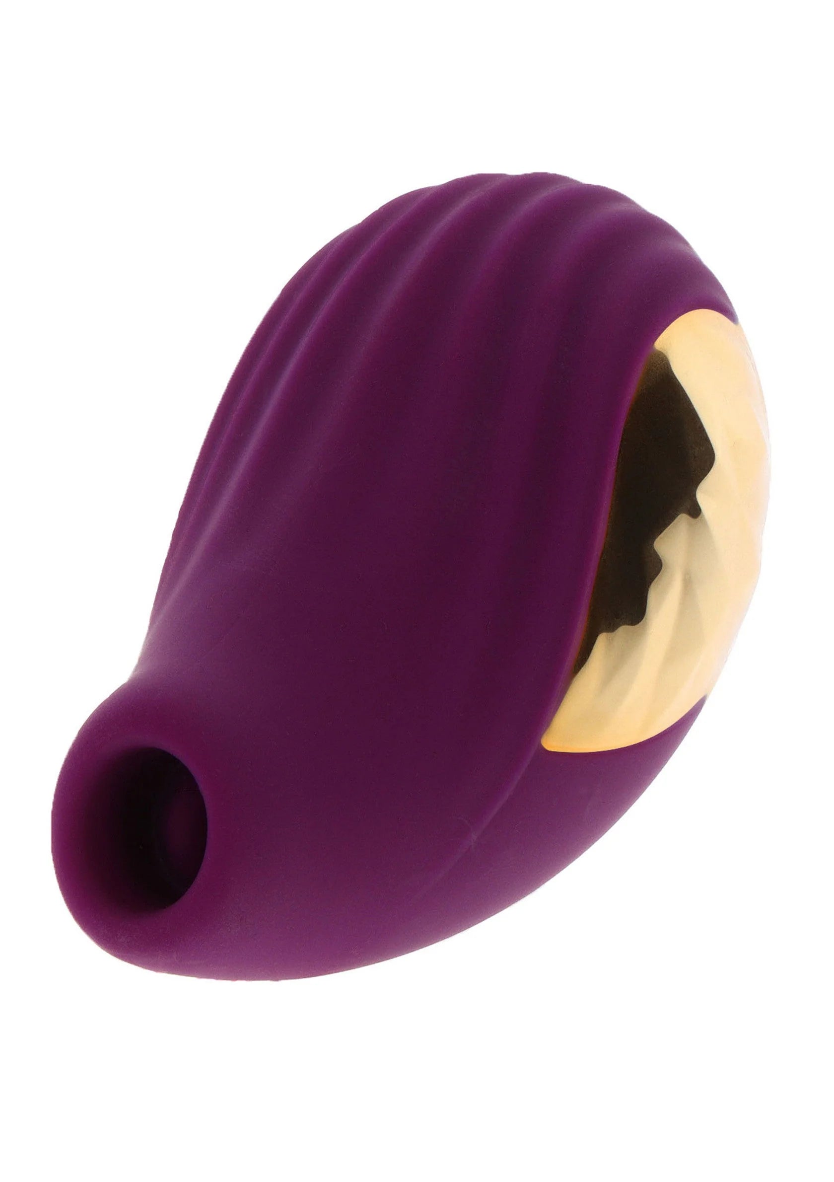 Paarse teardrop stimulator met open uiteinde