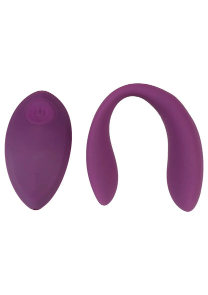 Paar vibrator in paars: twee delen, frontaanzicht