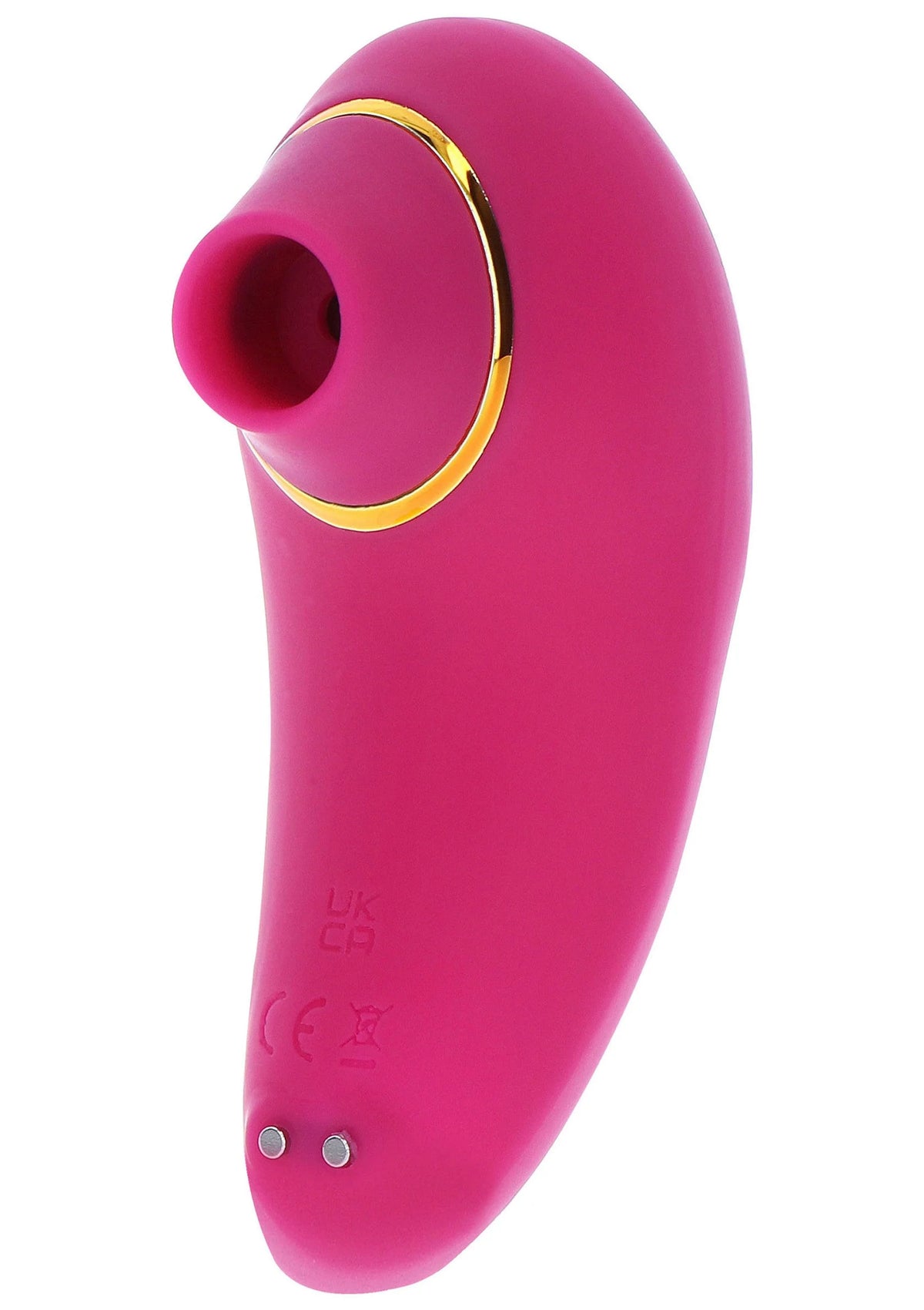 Love-stimulator van Xocoon, roze met gouden ring en open uiteinde