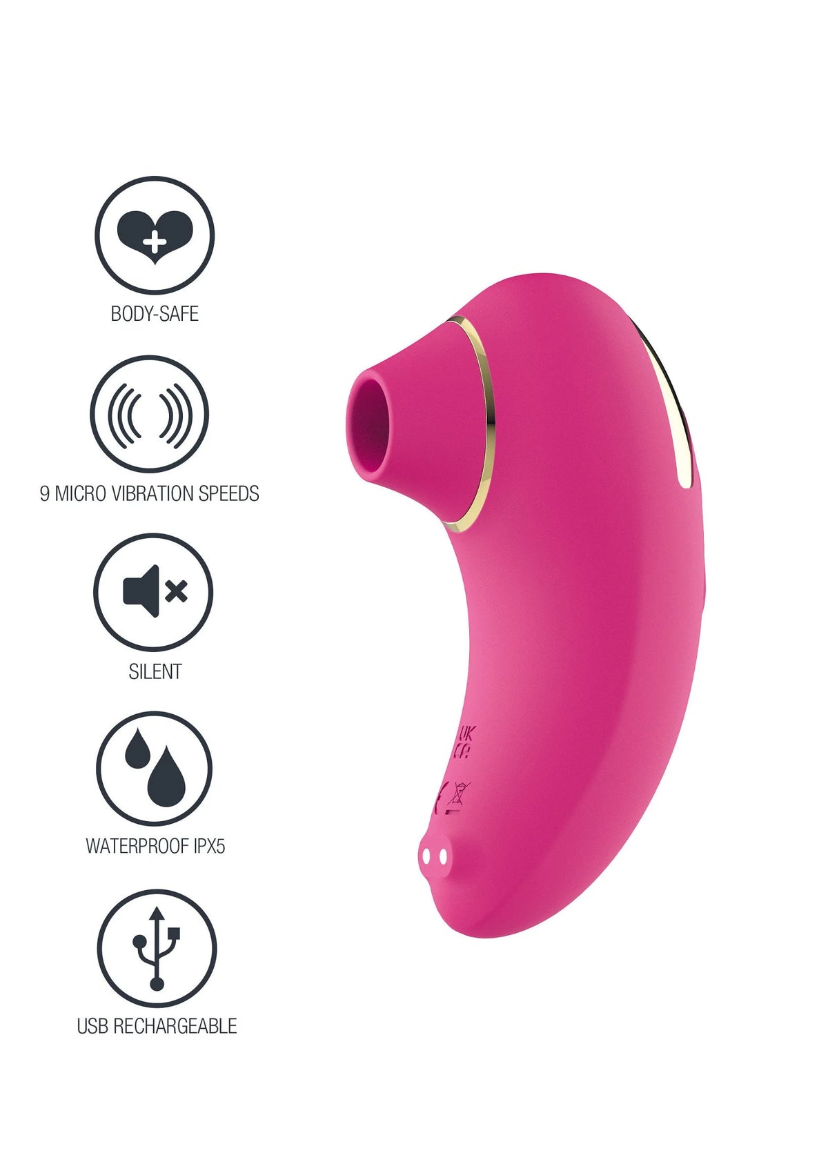 Love-stimulator van Xocoon met icons: 9 microtrillingen, stil, waterproof IPX5