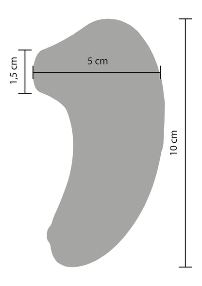 Love-stimulator van Xocoon, maatindicatie 15×10 cm