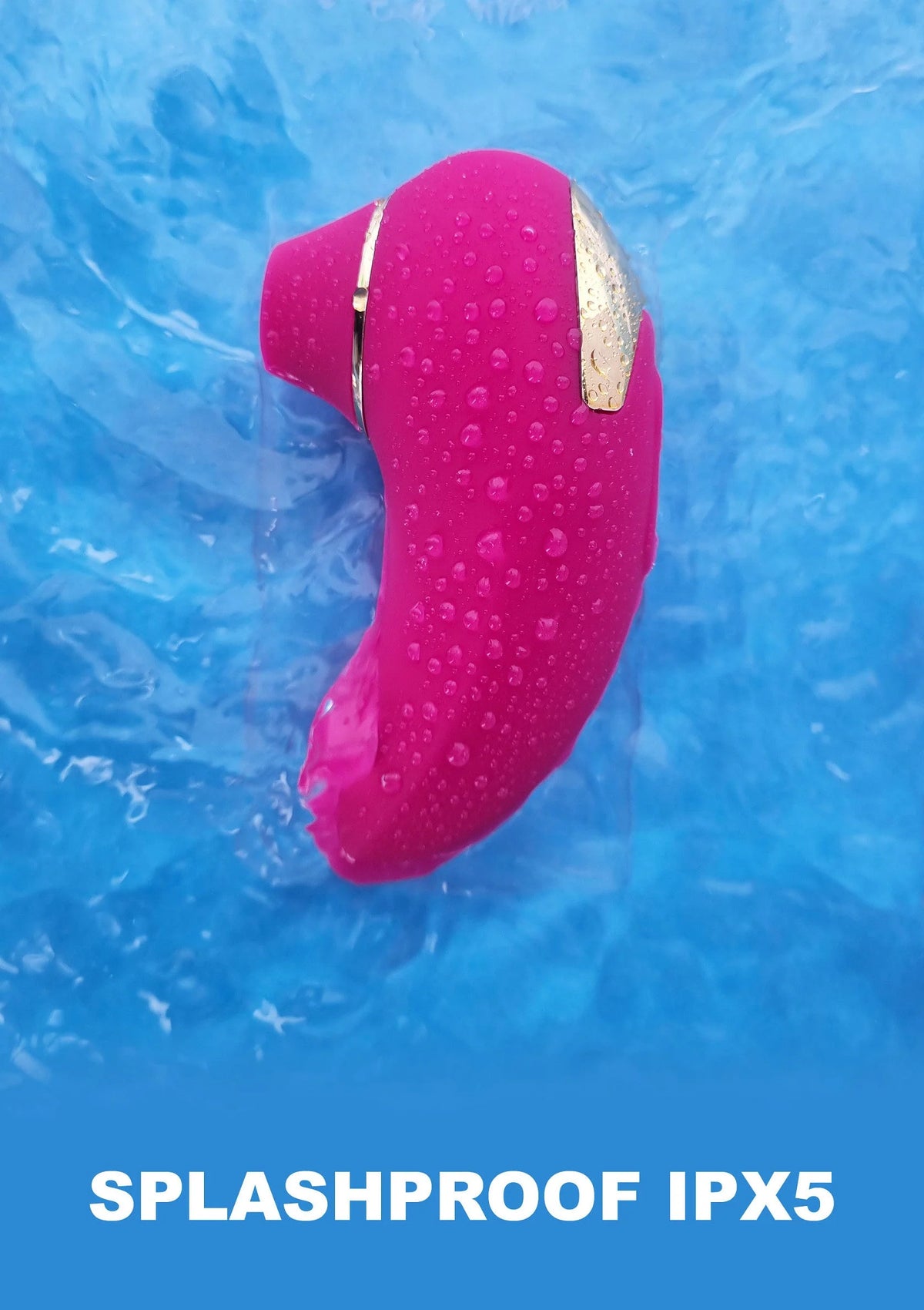 Love-stimulator van Xocoon in water, spatwaterdicht IPX5