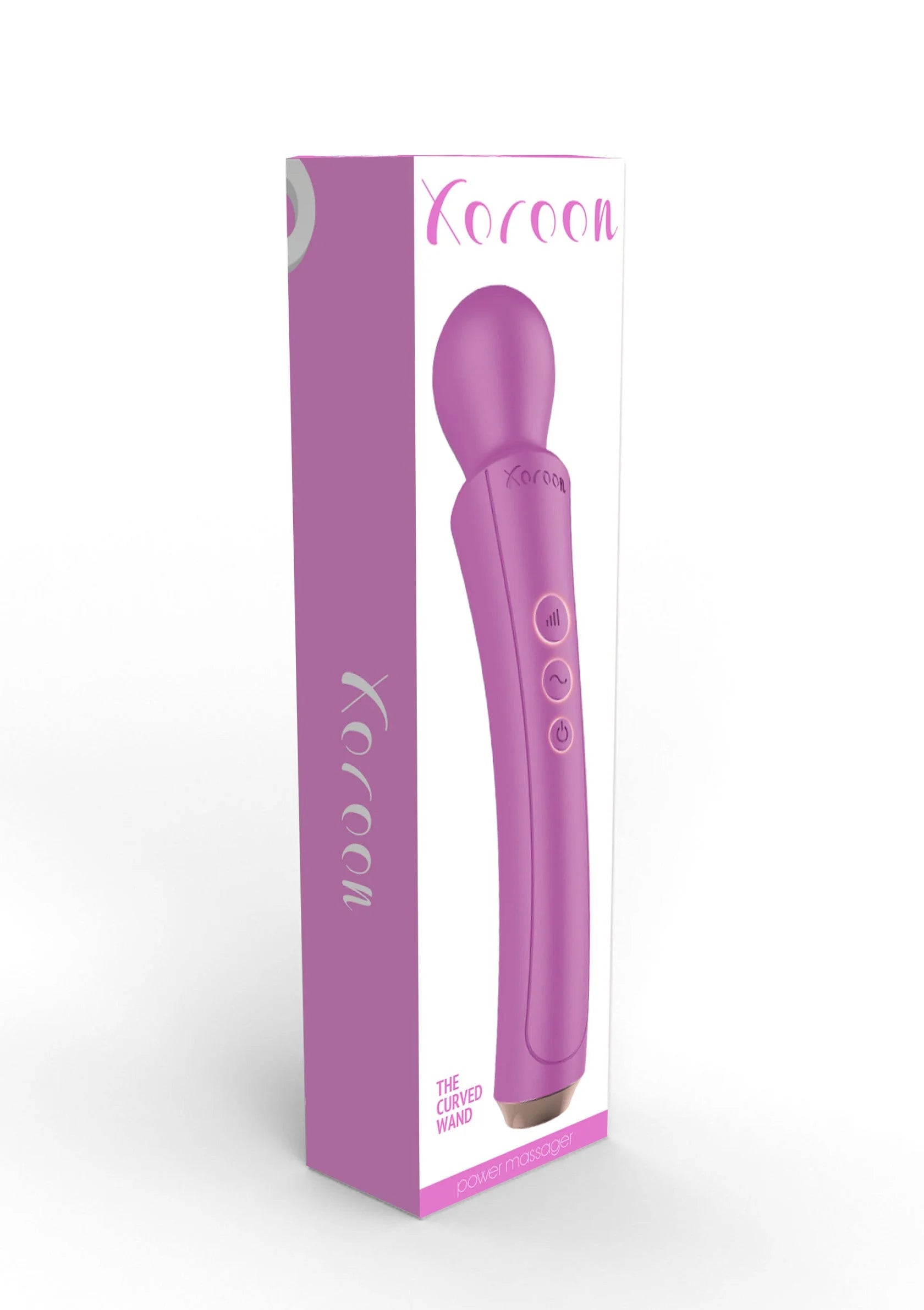 Curved Wand van Xocoon in paarse kleur, productverpakking