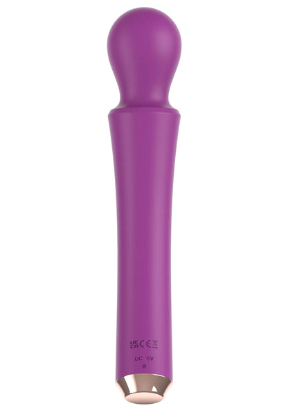 Paarse Curved Wand van Xocoon, onderkant met metalen uiteinde