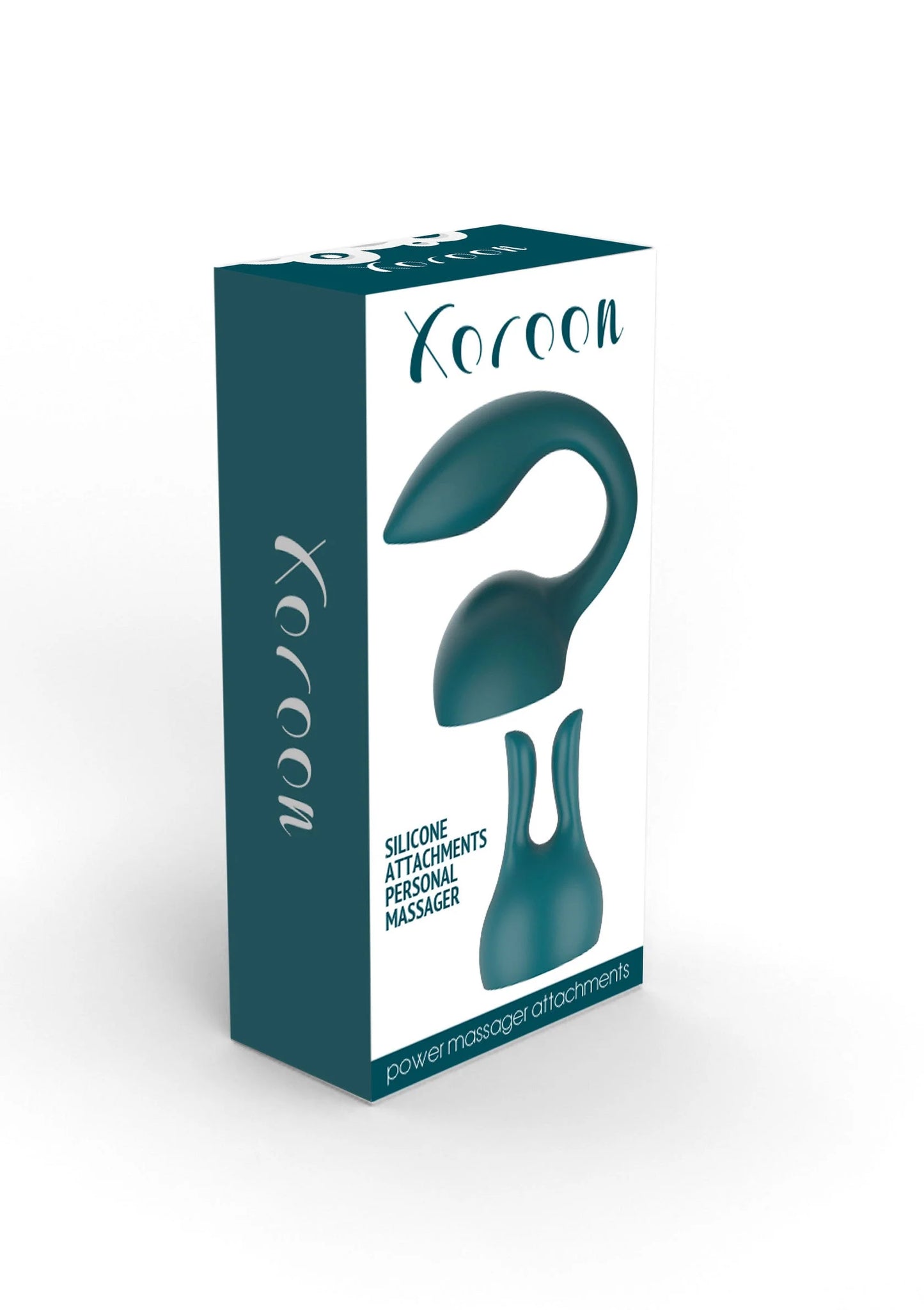 Xocoon persoonlijke massager, groene verpakking met productillustratie