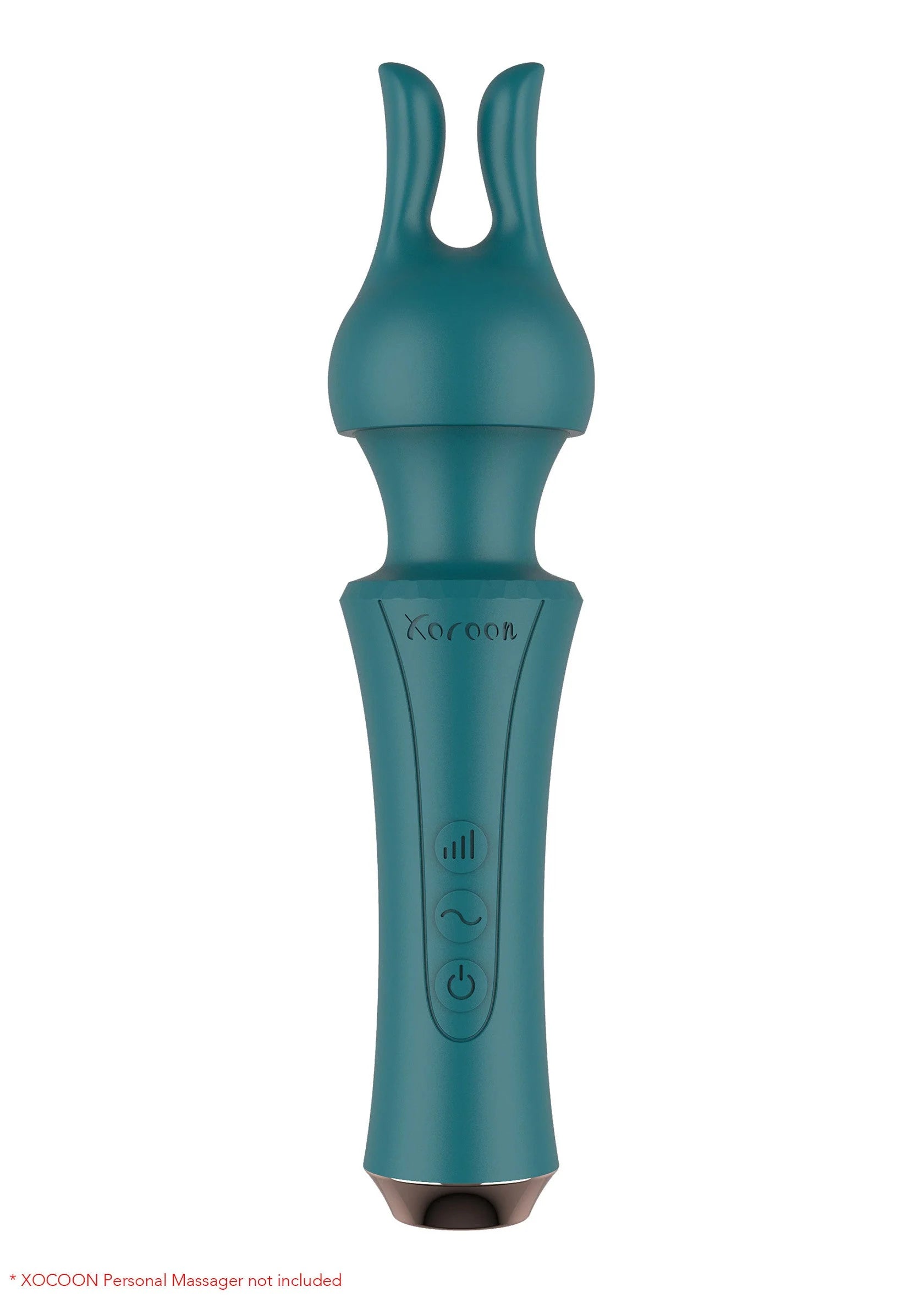 Xocoon persoonlijke massager, groen handvat met bedieningsknoppen