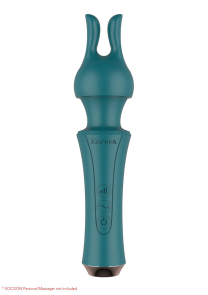 Xocoon persoonlijke massager, groen handvat met bedieningsknoppen