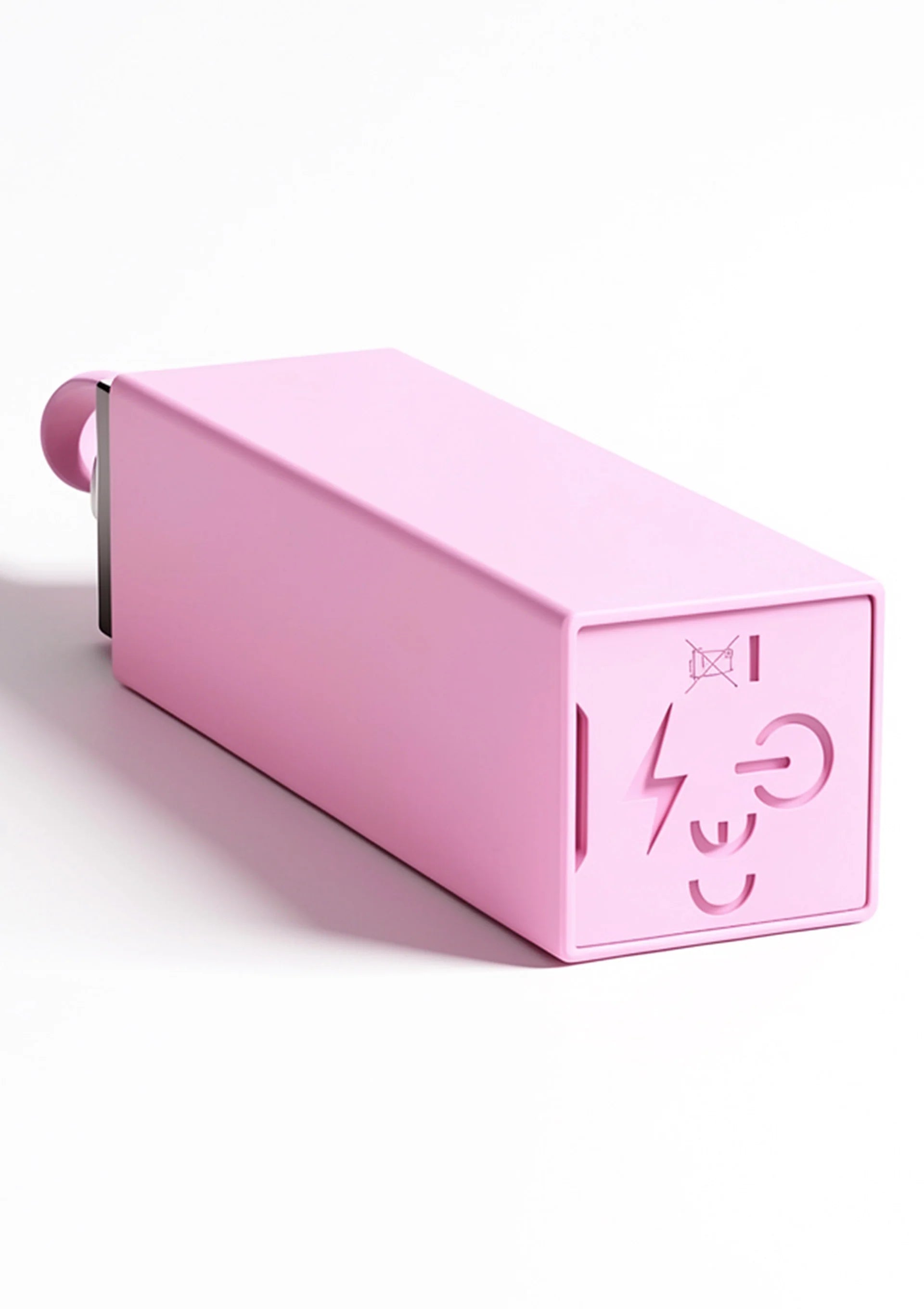 Xocoon lippenstiftkoker in paars met rode dop en gegraveerd logo