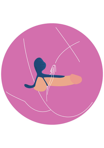 Dualdrive Couples Slimline Vibrator Ring by Xocoon