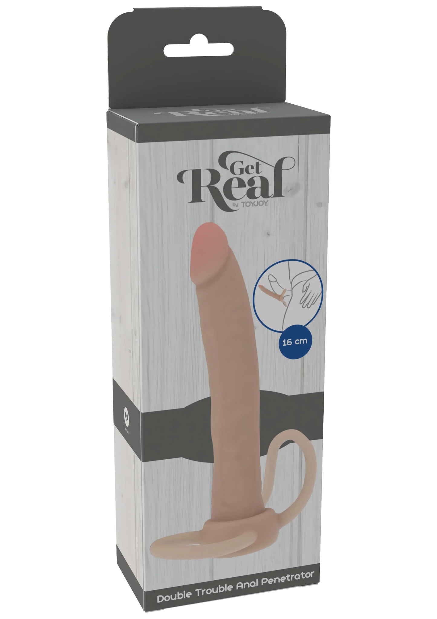 ToyJoy Dong Double Trouble silicone anale penetrator in cadeauverpakking