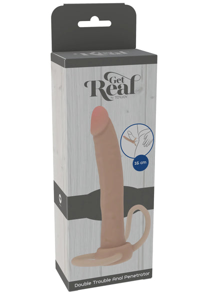 ToyJoy Dong Double Trouble silicone anale penetrator in cadeauverpakking