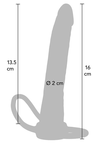 ToyJoy silicone anale penetrator, 13,5×16 cm, Ø2 cm