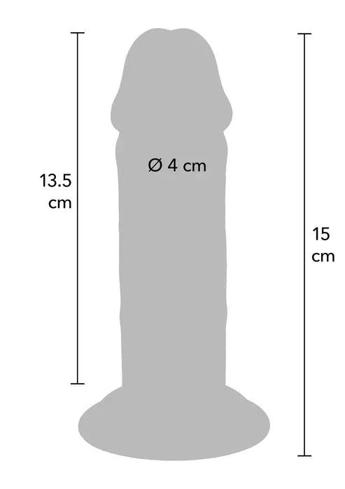 Deluxe Dual Density Thick Dong TPE 15 cm by ToyJoy
