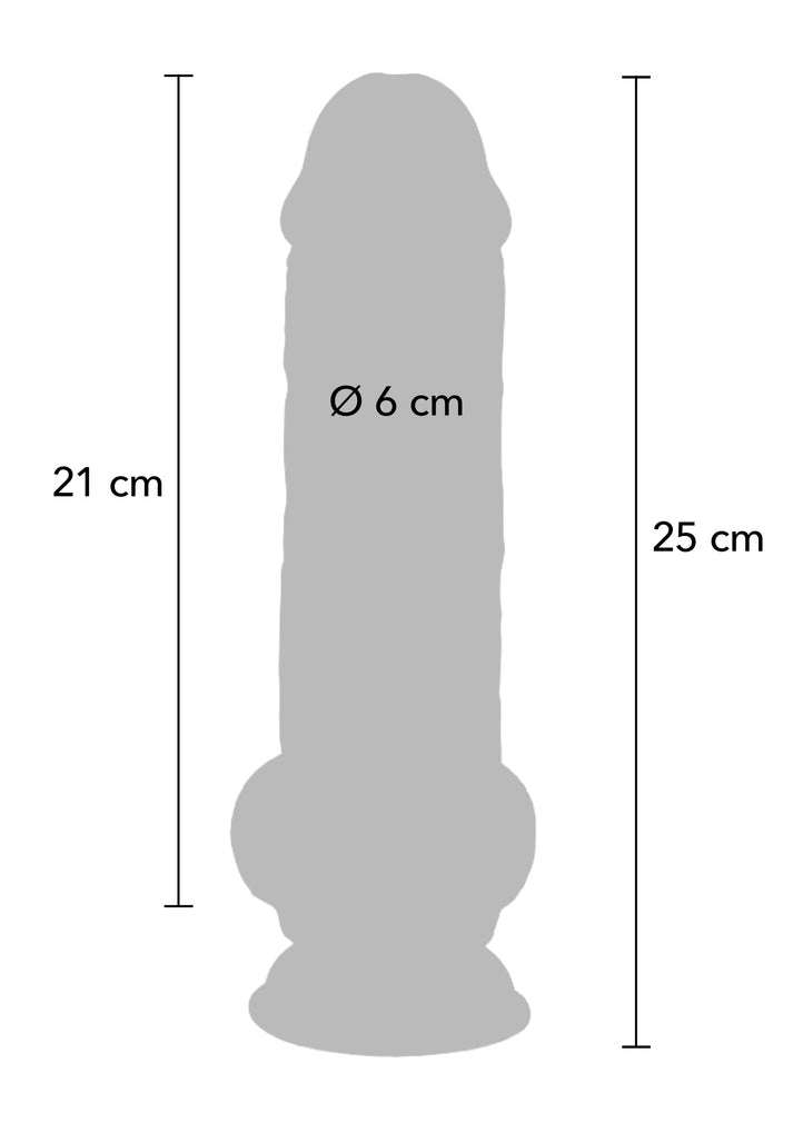 Deluxe Dual Density dicker Dildo TPE 25 cm