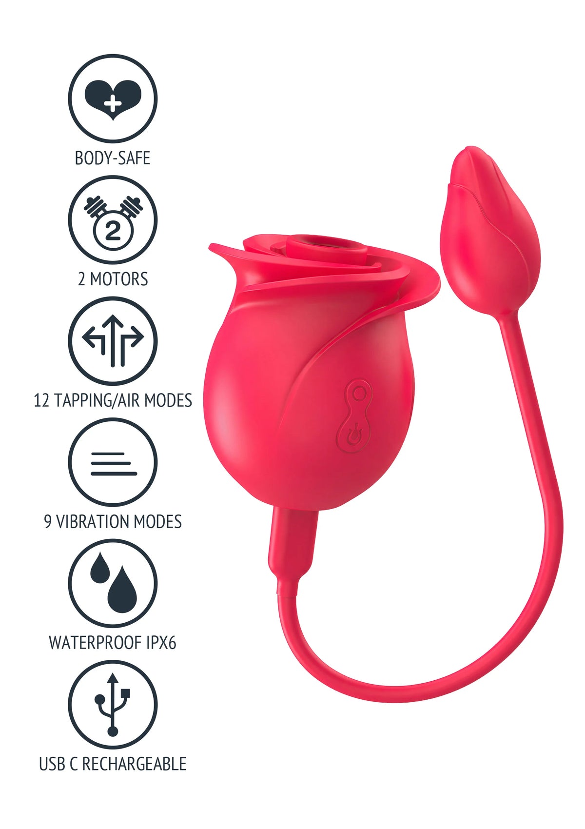 Bestel: Blushing Rose Stimulator by Xocoon - vibrators bij Happytoys.nl, happytoys.be, Happytoys.ae: erotische sex webshop | liever Happy dan Easy ⭐⭐⭐⭐⭐