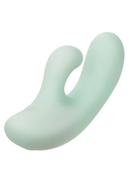 Mintgroene U-vormige vibrerende seksspeeltje, gebogen vorm