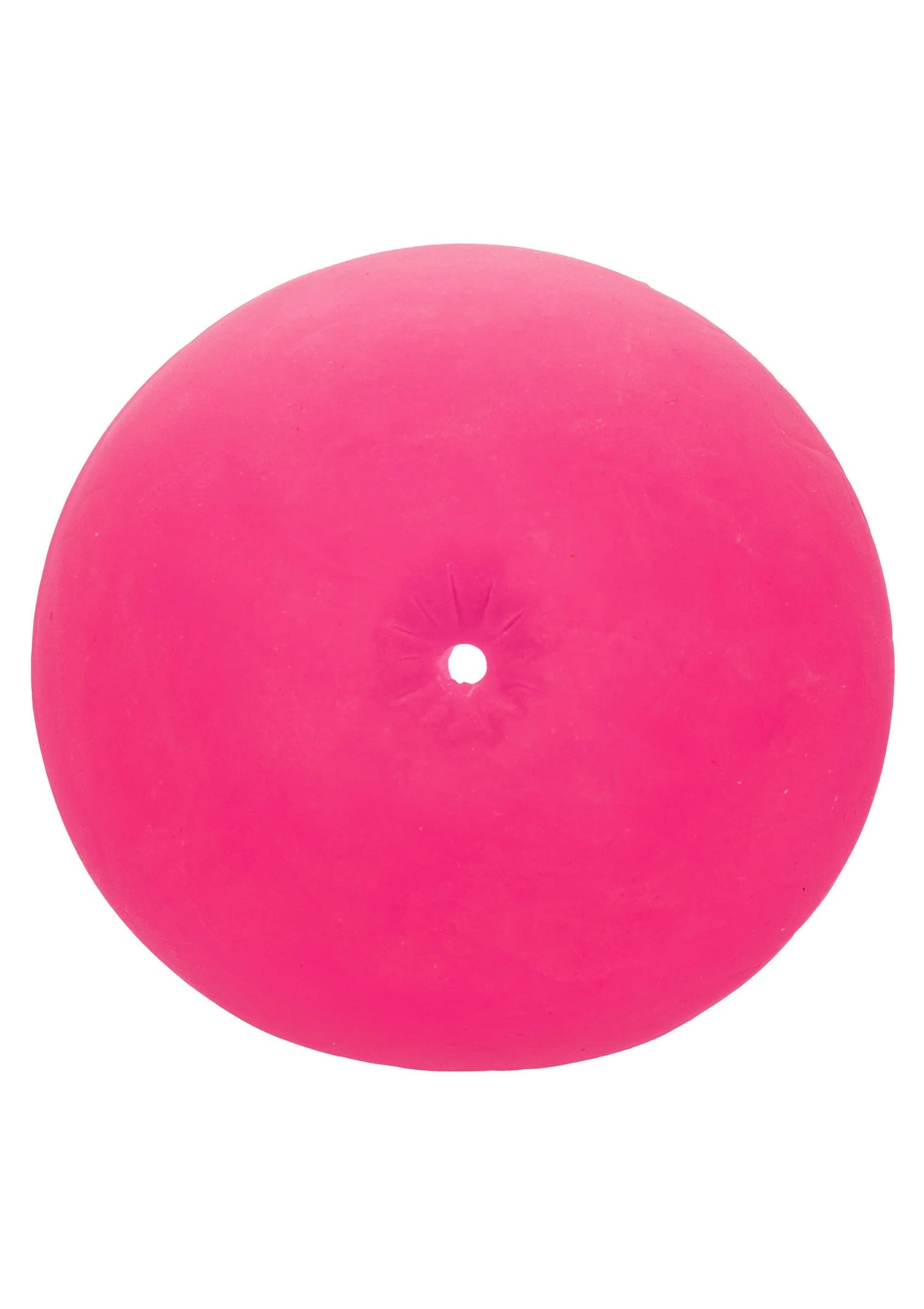Roze ronde pop-sock seksspeeltje met klein centraal detail op het oppervlak