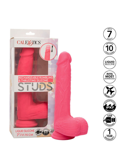 Rumbling & Thrusting Vibrator by CalExotics Studs