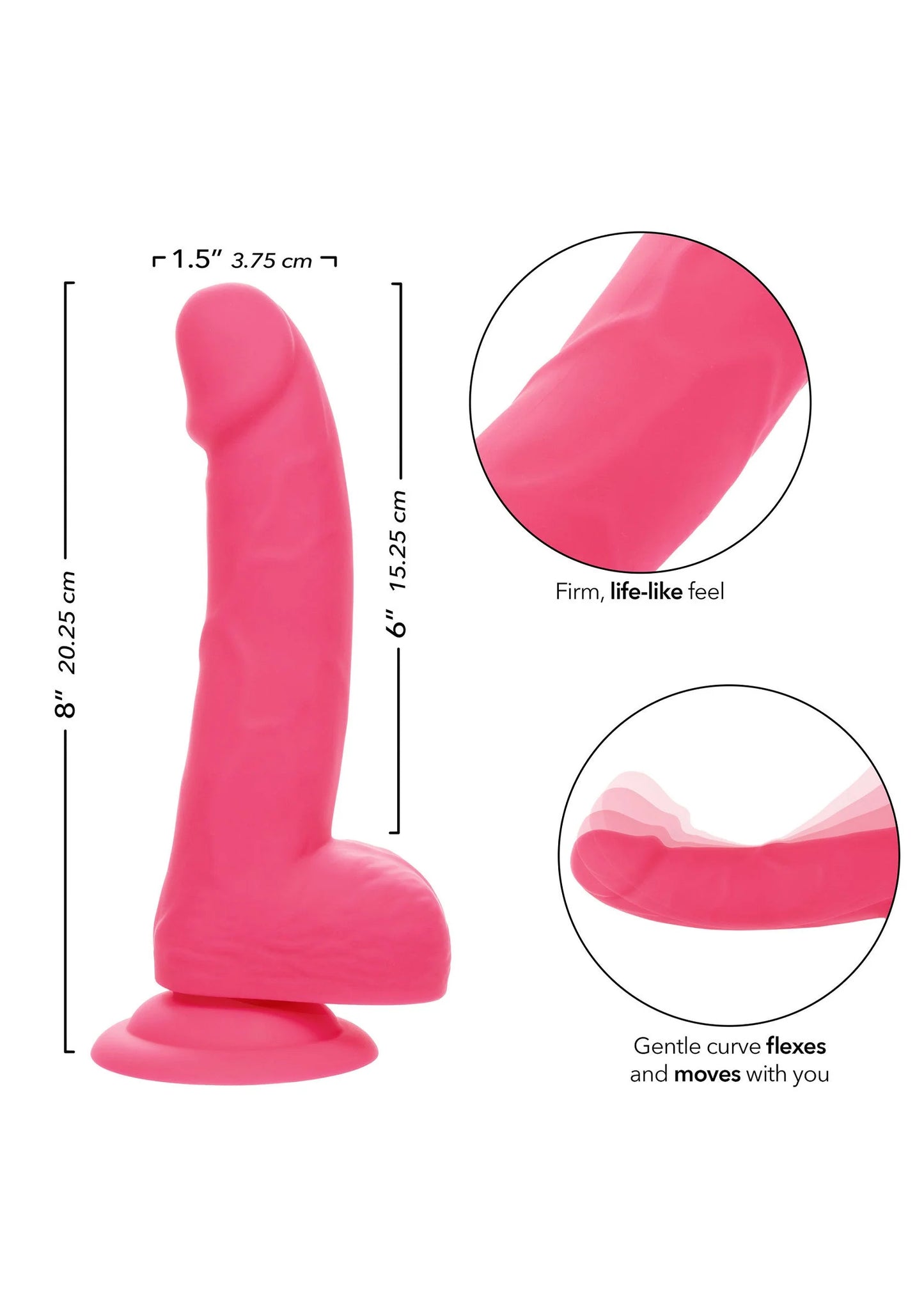 Neon Silicone Studs 6 inch by CalExotics
