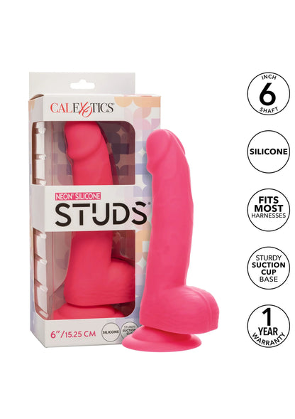 Neon Silicone Studs 6 inch by CalExotics
