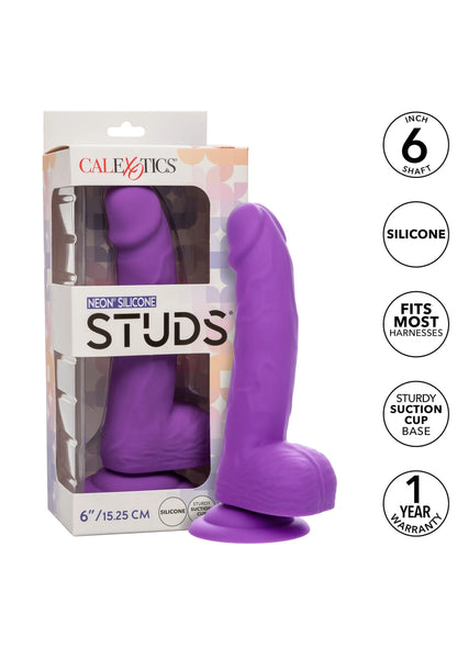 Neon Silicone Studs 6 inch by CalExotics