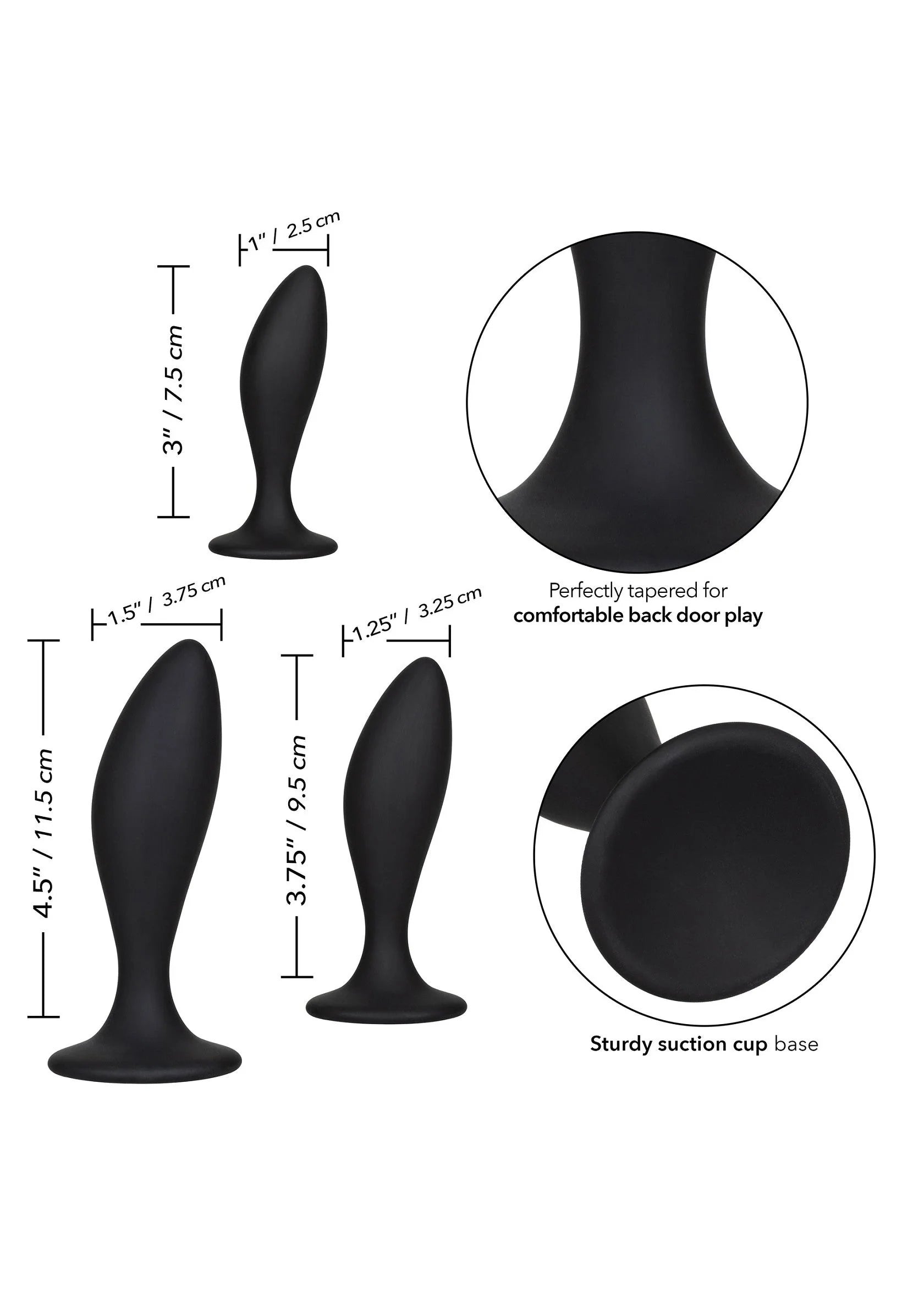 Beste vandaag nog: Silicone Anal Curve Kit by CalExotics - bij Happytoys