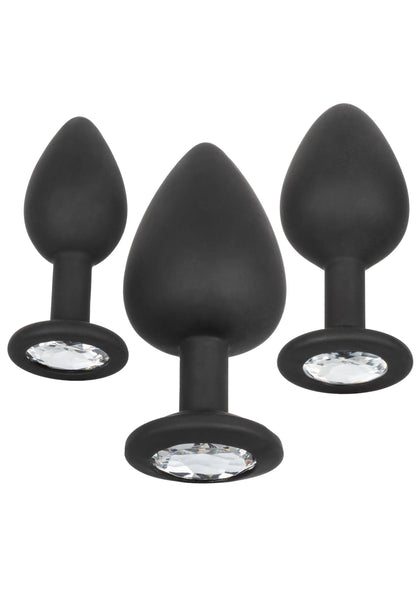 Bestel: Silicone Gem Anal Kit by CalExotics - bij Happytoys.nl, happytoys.be, Happytoys.ae: erotische sex webshop | liever Happy dan Easy ⭐⭐⭐⭐⭐ - Default Title - 12108 - BLACK