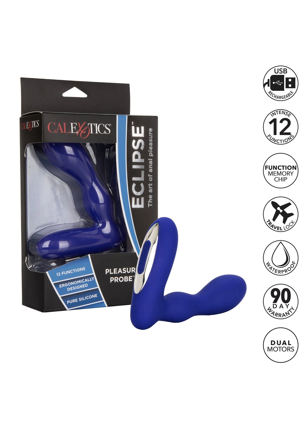 Bestel: Eclipse Pleasure Probe Butplug by CalExotics - bij Happytoys: de erotische sex webshop | liever Happy dan Easy ⭐⭐⭐⭐⭐