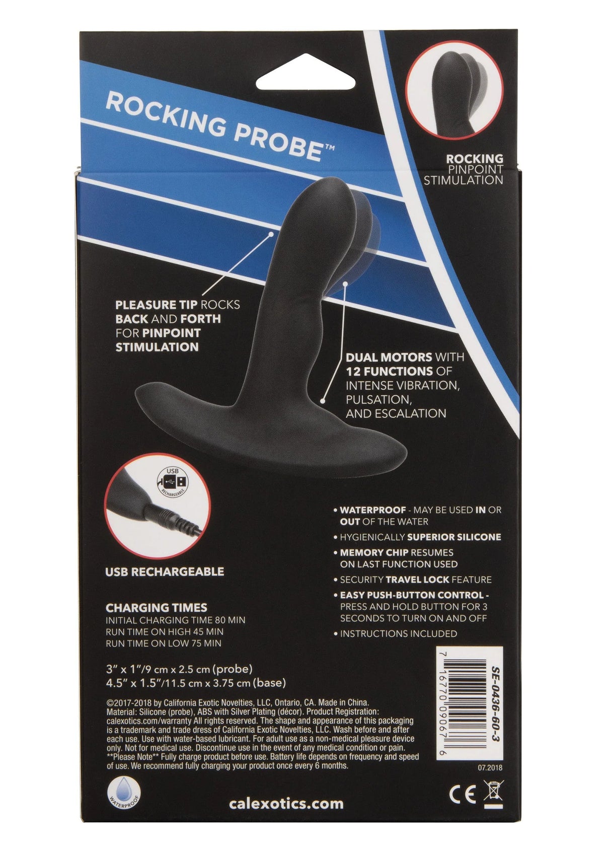 Bestel: Eclipse Rocking Probe vibrator by CalExotics - bij Happytoys: de erotische sex webshop | liever Happy dan Easy ⭐⭐⭐⭐⭐