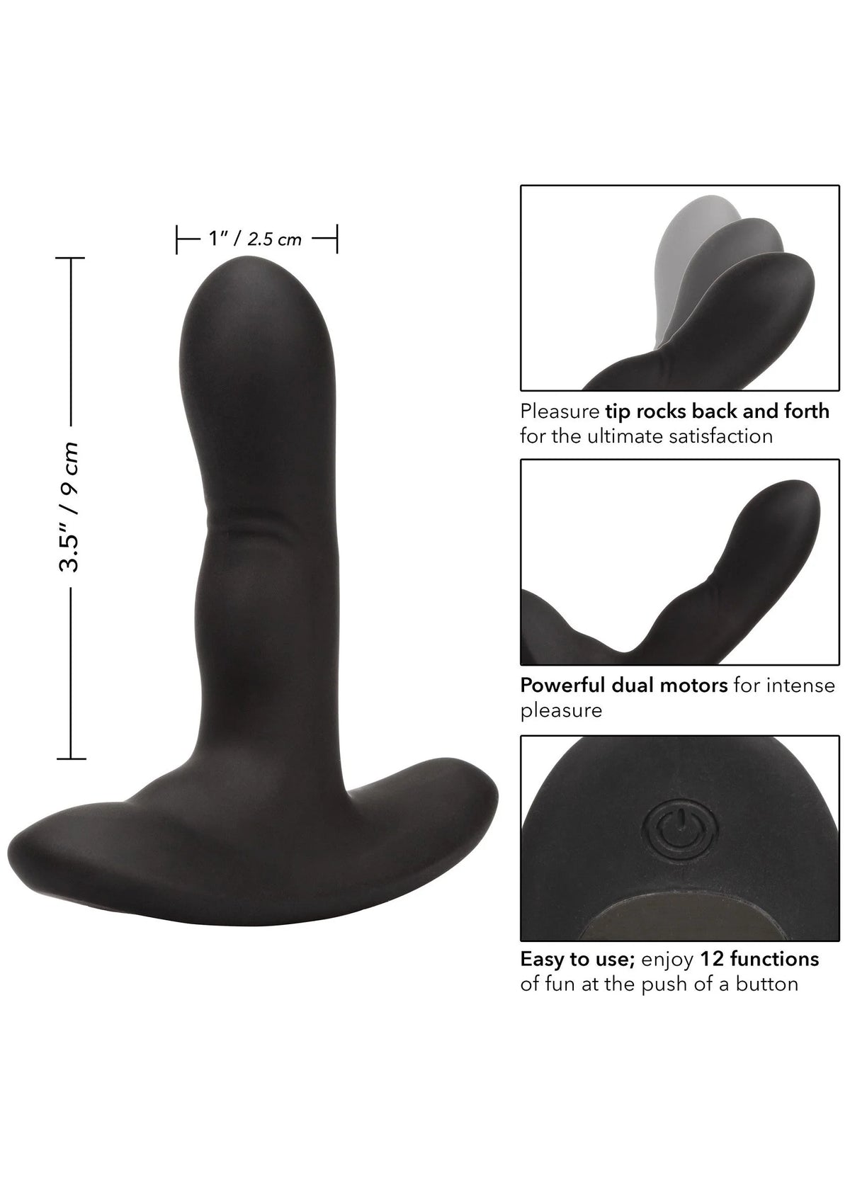 Bestel: Eclipse Rocking Probe vibrator by CalExotics - bij Happytoys: de erotische sex webshop | liever Happy dan Easy ⭐⭐⭐⭐⭐