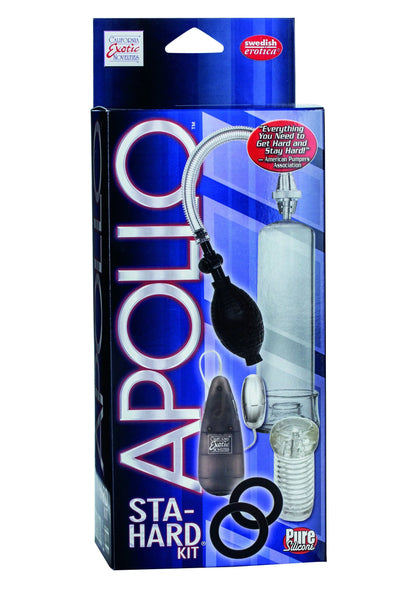 CalExotics STA-HARD kitverpakking met penispomp en cockring