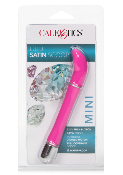 CalExotics LULU SATIN SCOOP vibrator in blisterverpakking, roze uitvoering