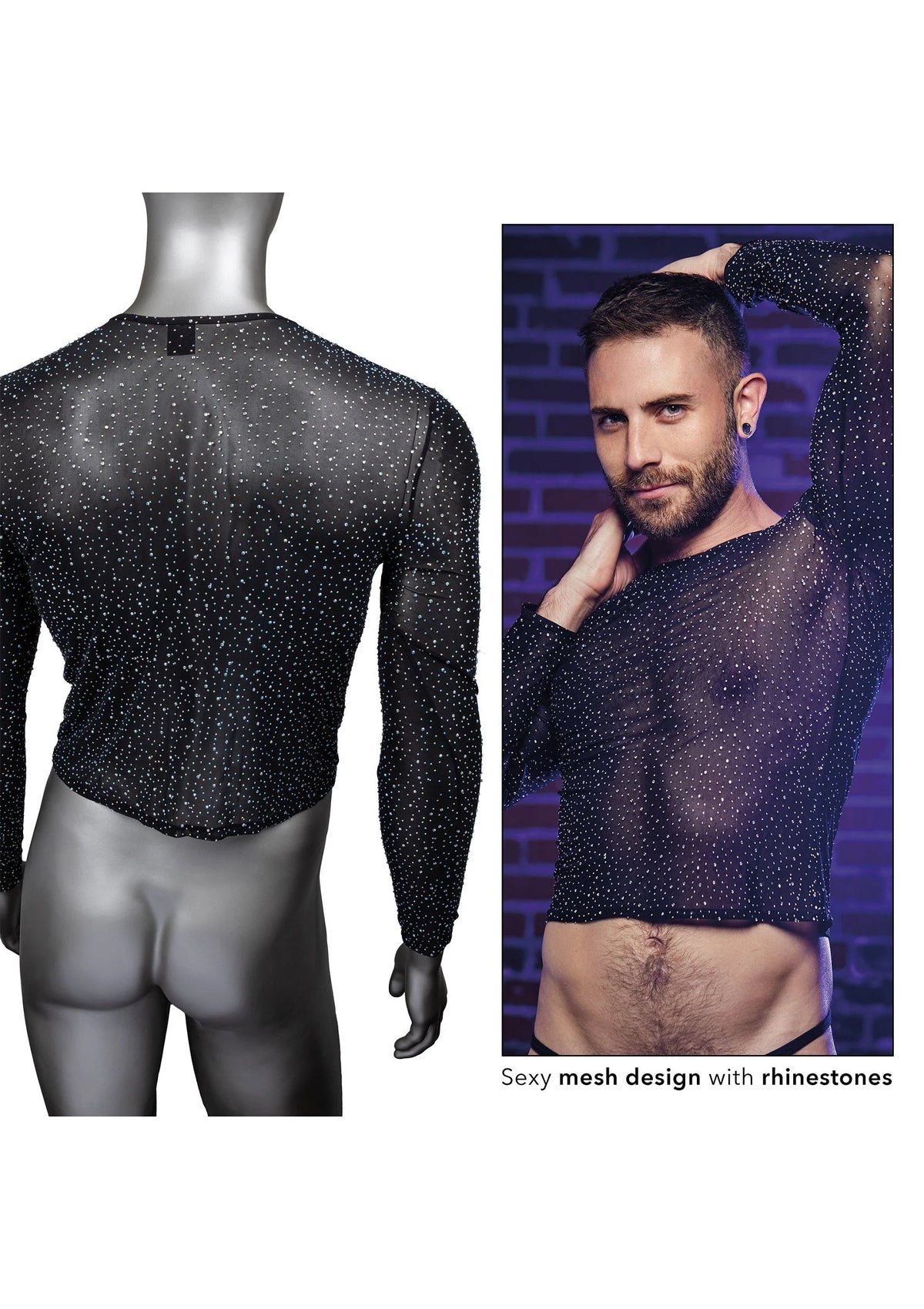 Bestel: Radiance Long Sleeve Shirt by CalExotics - bij Happytoys: de erotische sex webshop | liever Happy dan Easy ⭐⭐⭐⭐⭐