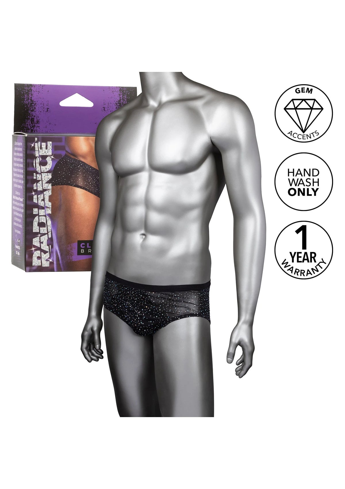 Beste vandaag nog: Radiance Classic Briefs by CalExotics - bij Happytoys Sexshop: Toys for Feeling Happy & Easy 😊