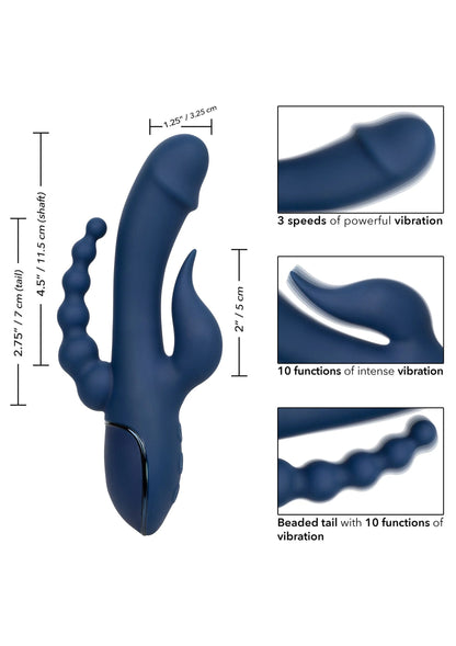 Beste vandaag nog: Triple Orgasm triple Vibrator by CalExotics - bij Happytoys
