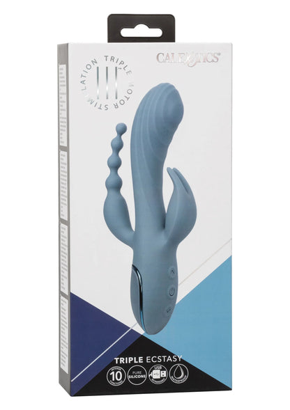 Verpakkingsdoos van CalExotics met blauwe triple vibrator
