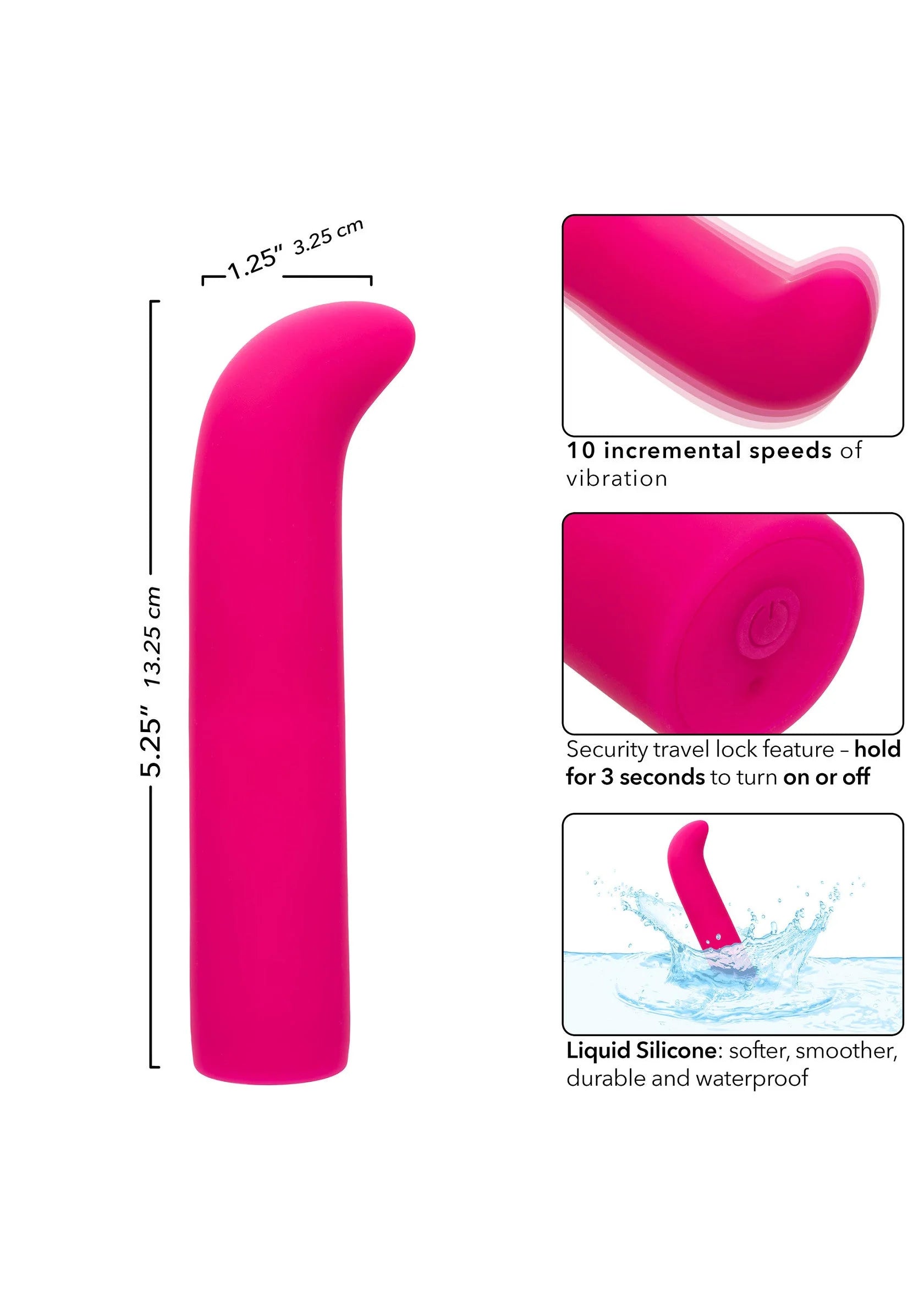 Bestel: Rechargeable Chic Mini G by CalExotics - bij Happytoys: de erotische sex webshop | liever Happy dan Easy ⭐⭐⭐⭐⭐