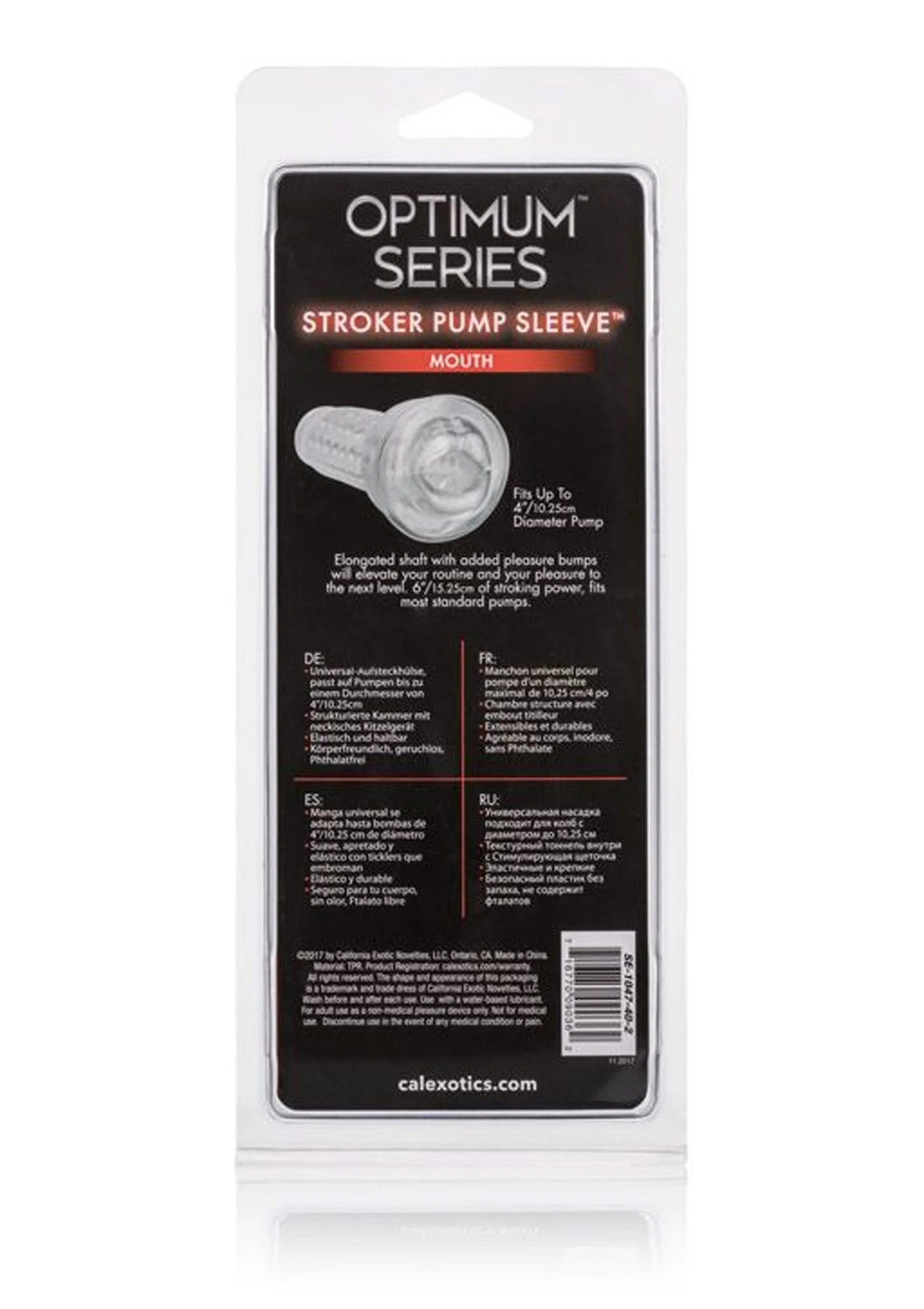 Beste vandaag nog: Optimum Series Stroker Pump Sleeve Mouth by CalExotics - bij Happytoys