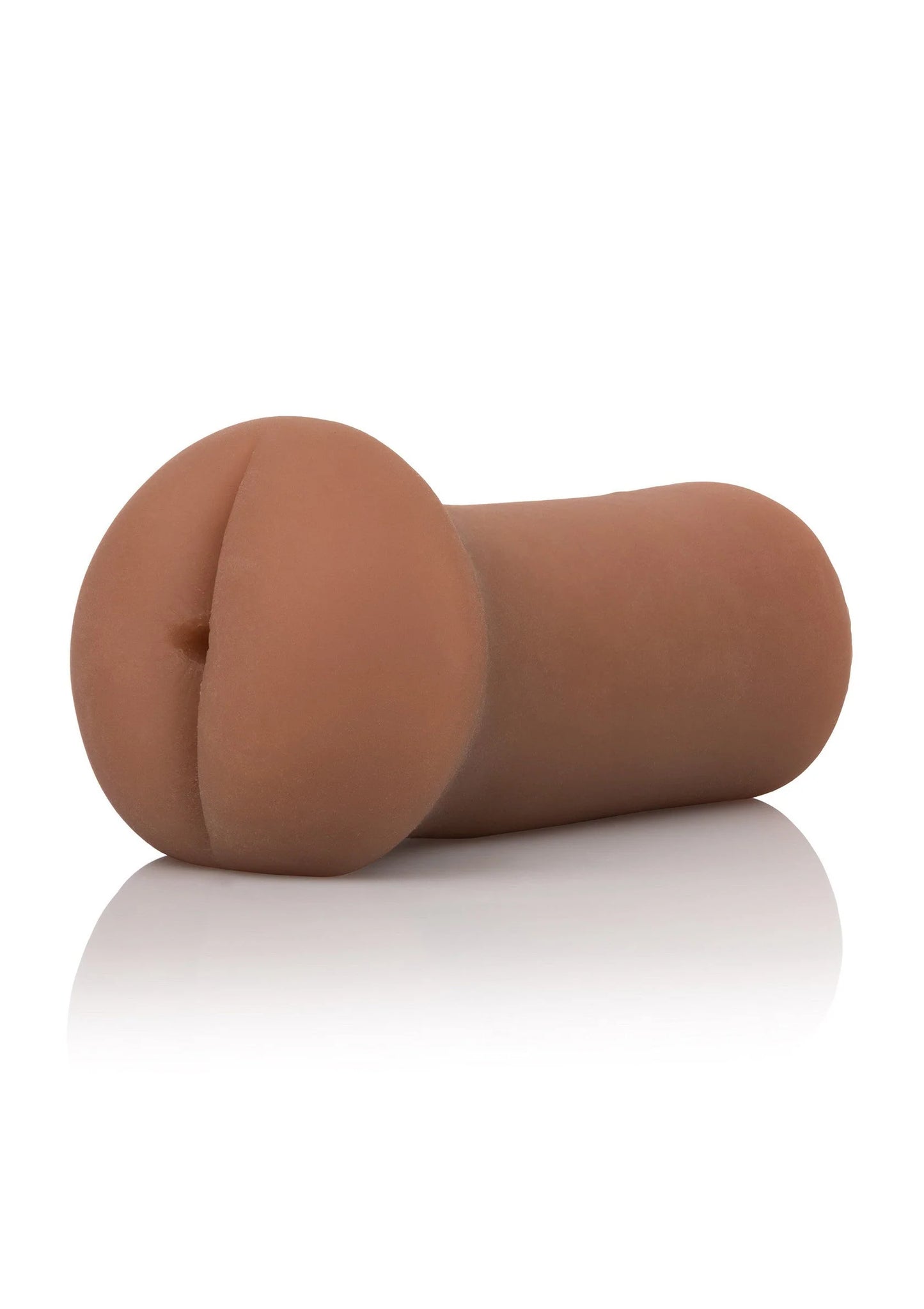 Vleeskleurige roller-masturbator in langwerpige vorm, zijaanzicht