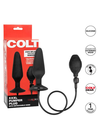 Set met COLT pumperplug en afneembare slang, in zwarte kleur