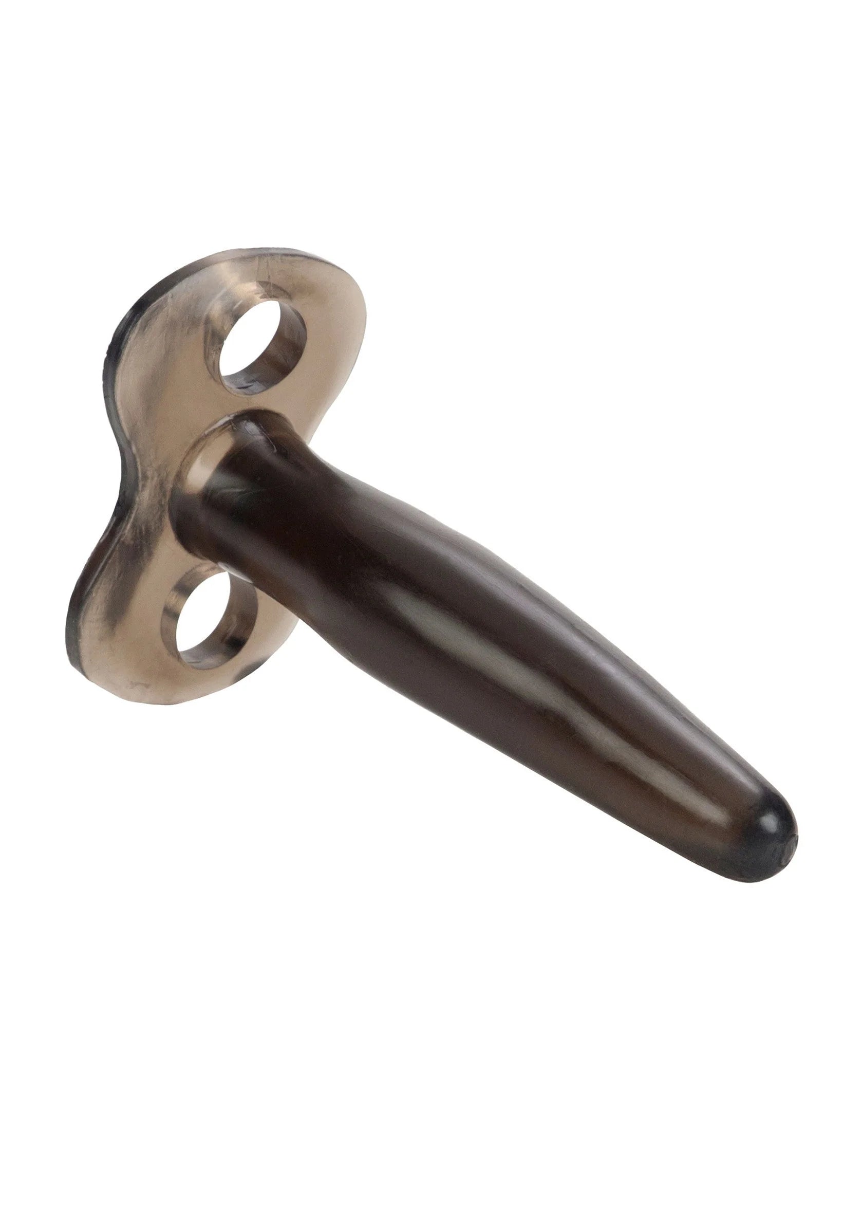 Metalen adapter voor vacuümpomp in bruin-zwart, afgeronde vorm met twee gaten