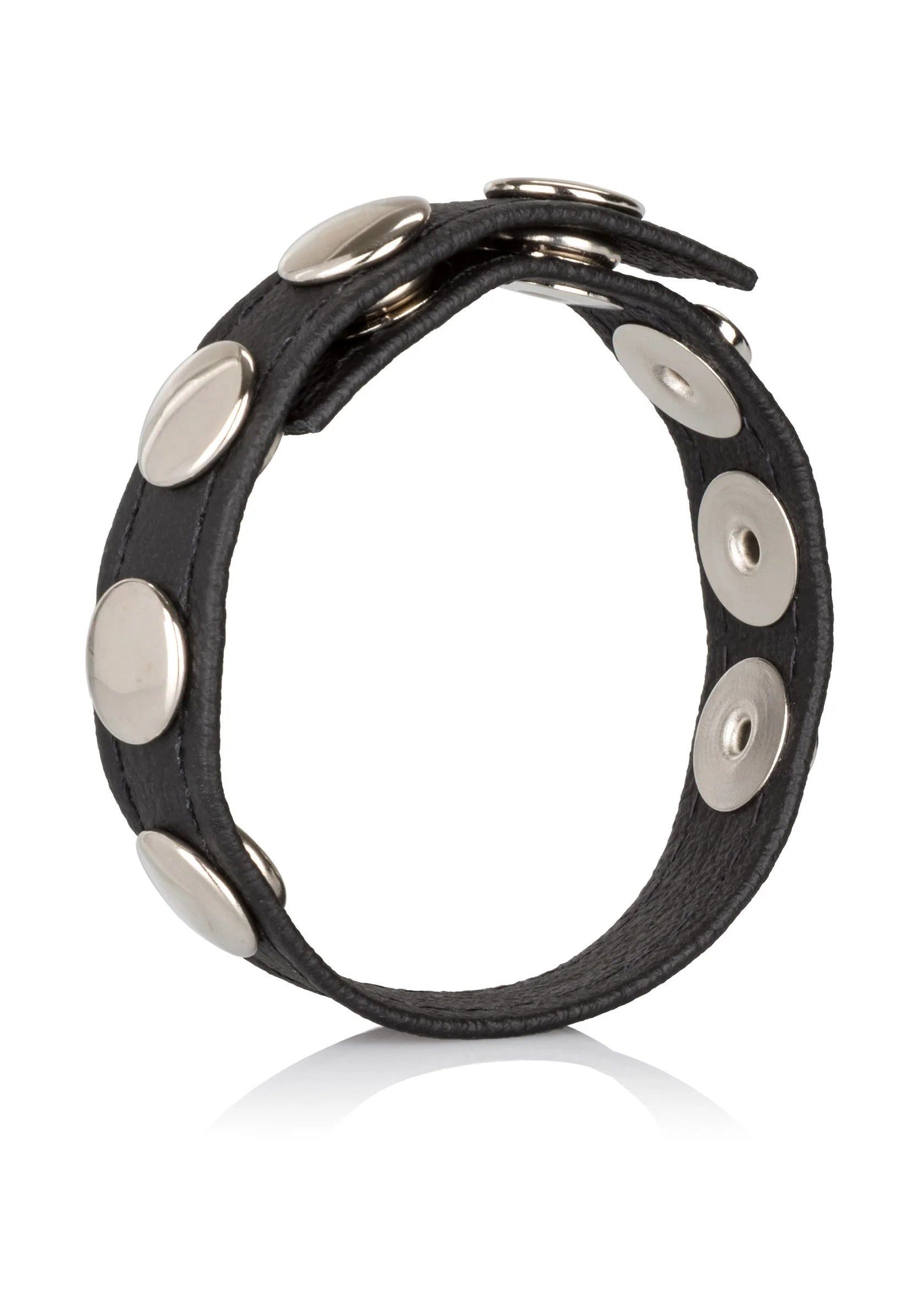 Beste vandaag nog: Leather Multi - Snap Ring by CalExotics - bij Happytoys - Default Title - 12690 - BLACK