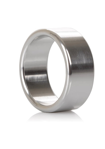 Metallische CalExotics ring in zilverkleur, medium, gladde band