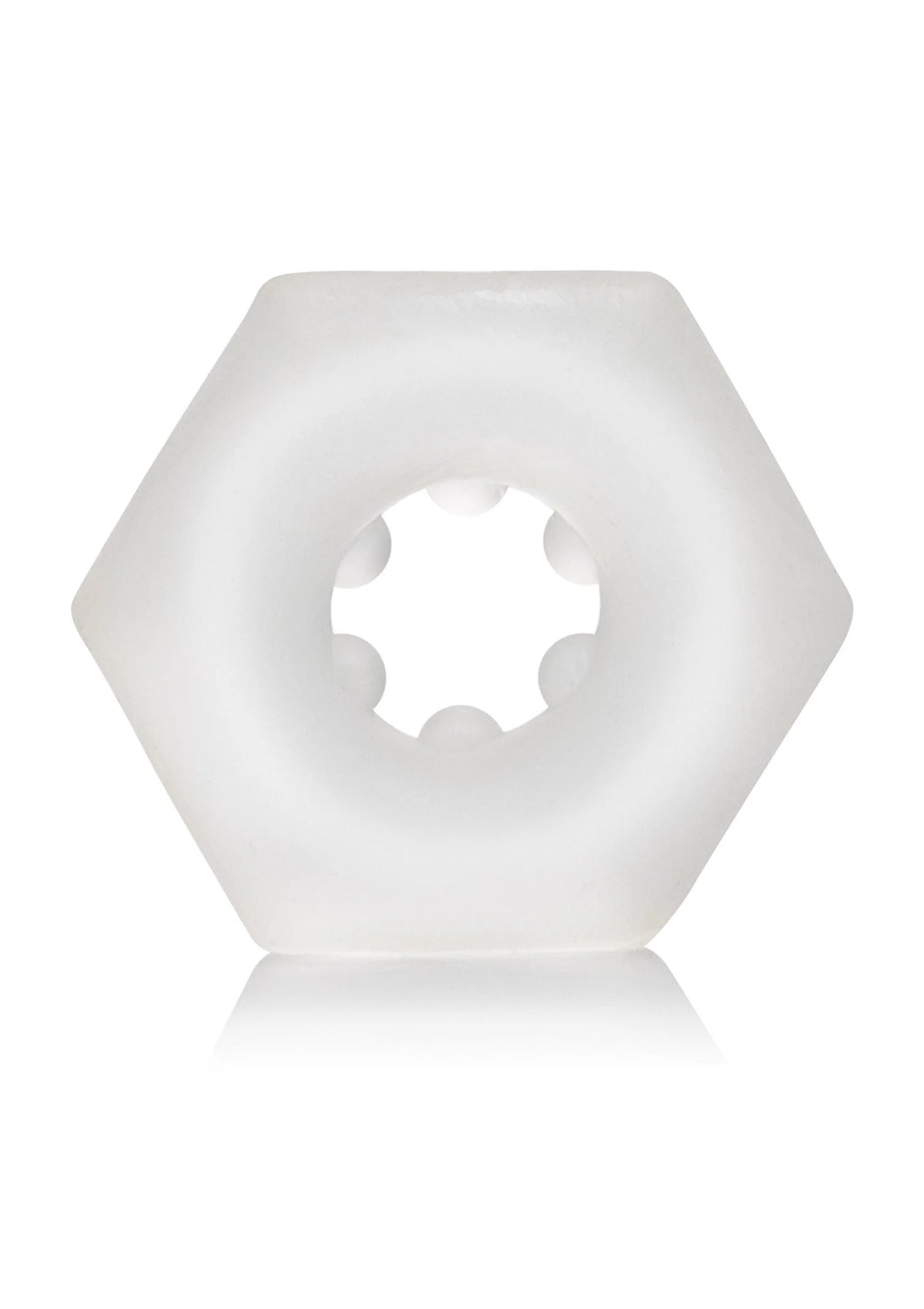 Transparante witte hexagonale enhancer met rond inzetgat