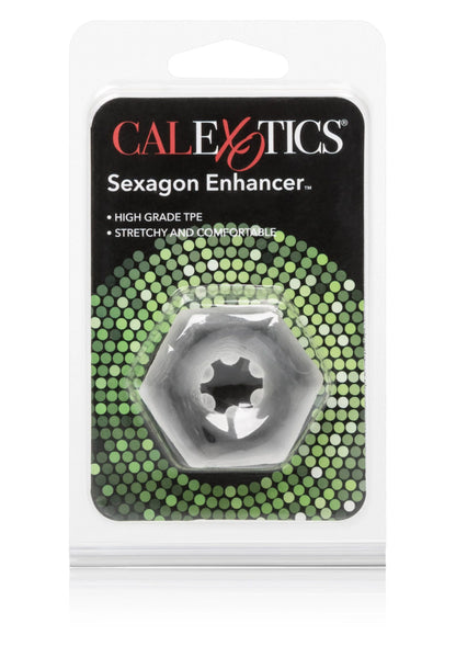 CalExotics Sexagon Enhancer in doorzichtige blisterverpakking op kaart