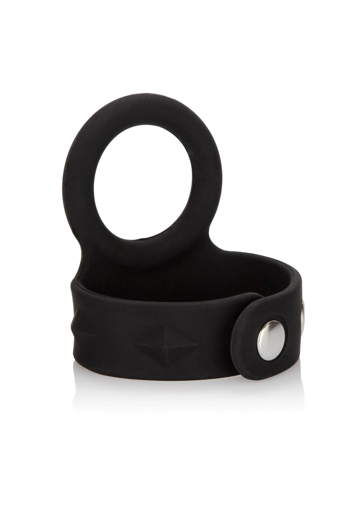 Beste vandaag nog: Silicone Tri - Snap Scrotum Support Ring - Medium by CalExotics - bij Happytoys