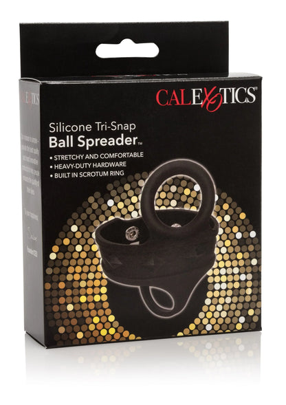 CalExotics doos met zwarte siliconen tri-snap ball-spreader