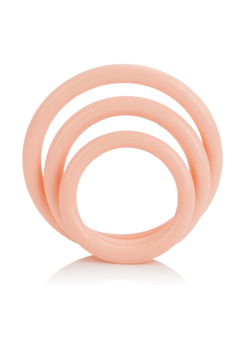Bestel: Tri - Rings by CalExotics Rings - bij Happytoys: de erotische sex webshop | liever Happy dan Easy ⭐⭐⭐⭐⭐ - Skin - 12720 - SKIN